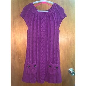 Purple Knitted Dress/Oversized Top